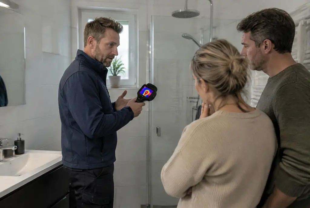Lekdetectie Purmerend – specialist legt bevindingen uit aan bewoner